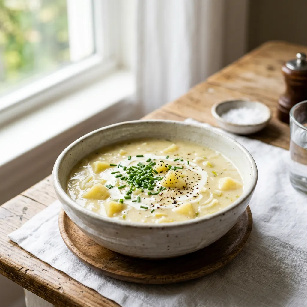 Vichyssoise: Chilled Potato and Leek Soup