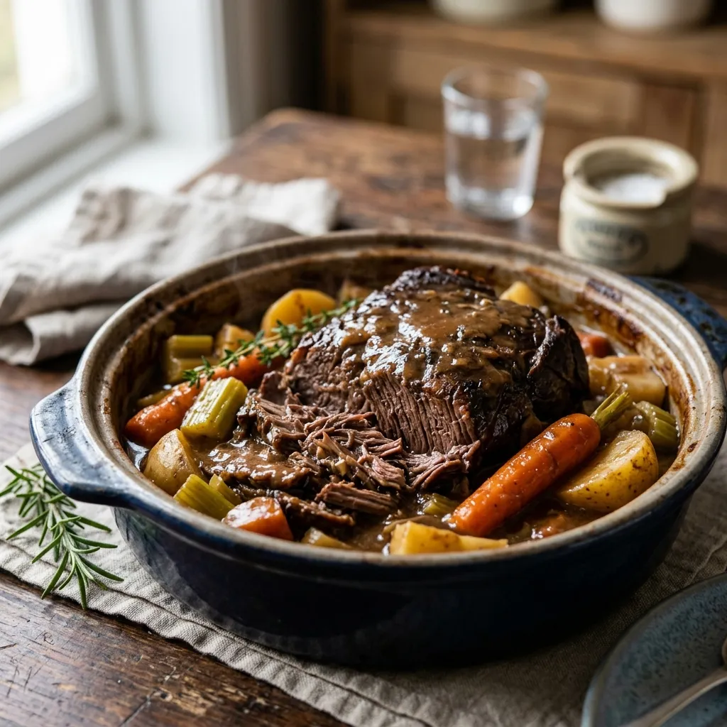 Vickie's Rump Roast With Gravy Recipe