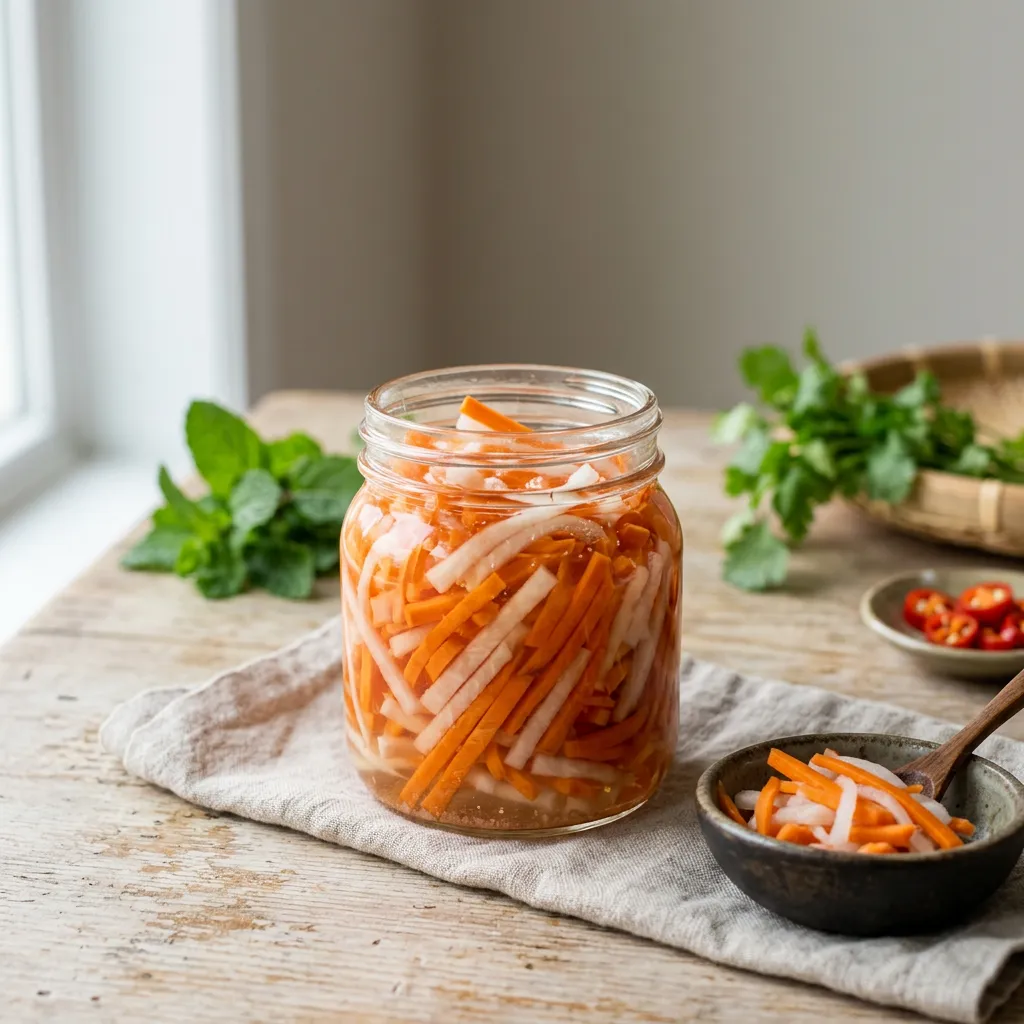 Vietnamese Pickled Carrot and Daikon Radish