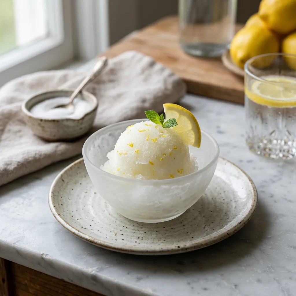 Vodka Lemon Sorbet Recipe