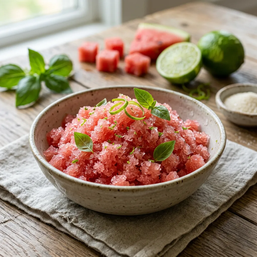 Watermelon Granita Recipe