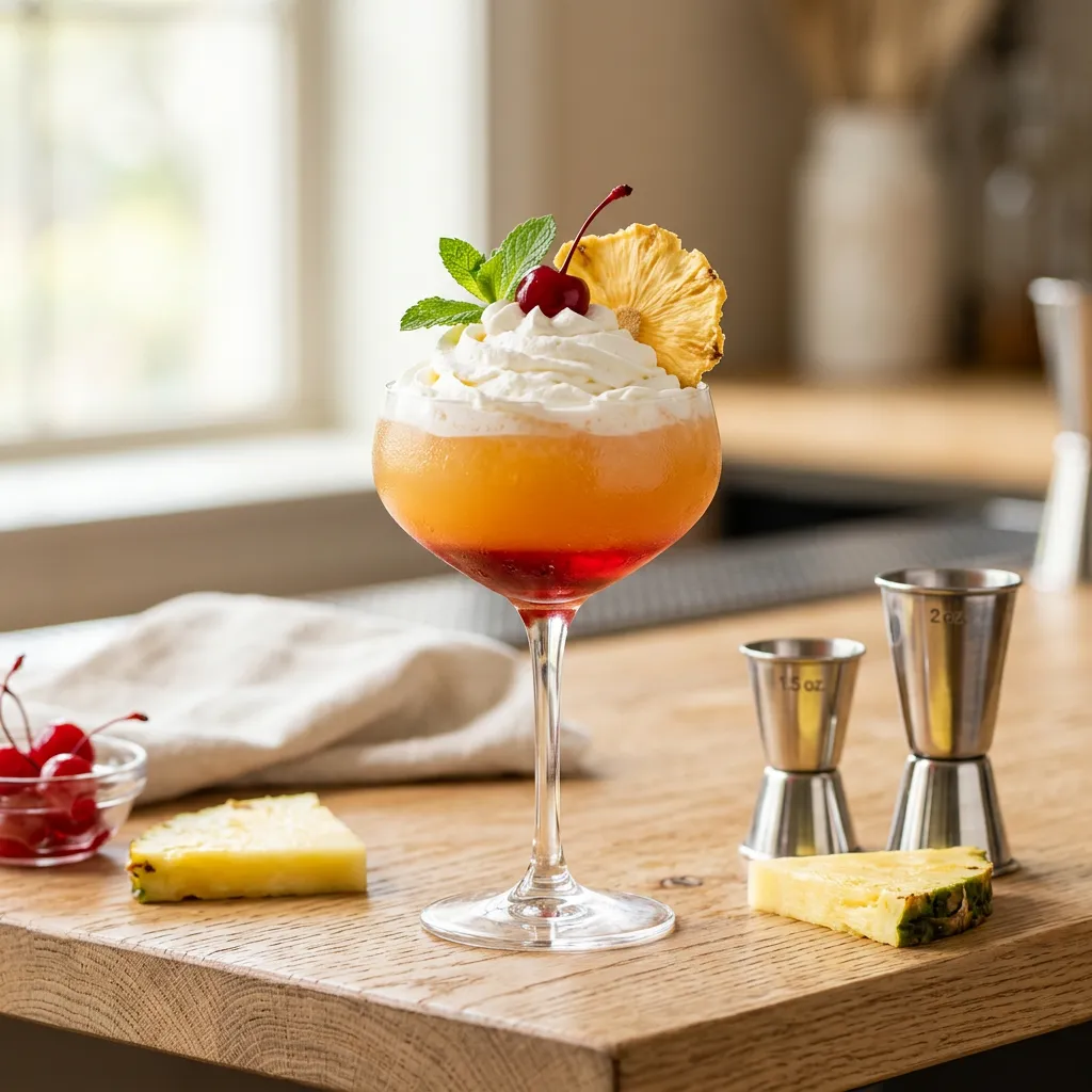 Whipped Sunset Cocktail