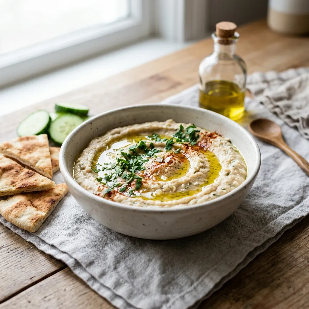 White Bean Hummus Dip (Gluten-free)