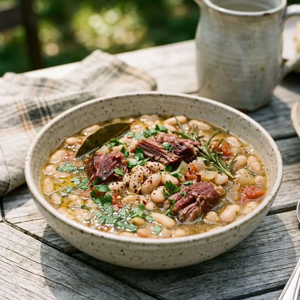 White Bean Soup With Smoked Ham Shank