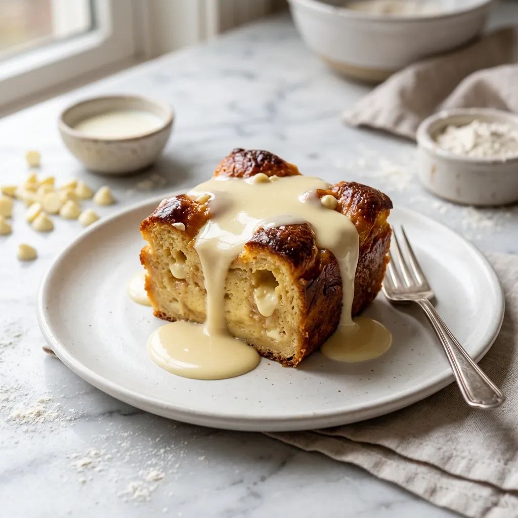 White Chocolate Bread Pudding Recipe