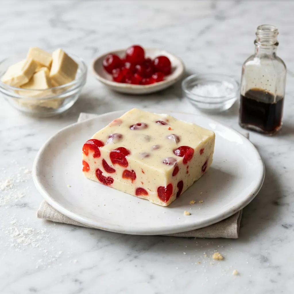 White Chocolate Cherry Fudge Recipe