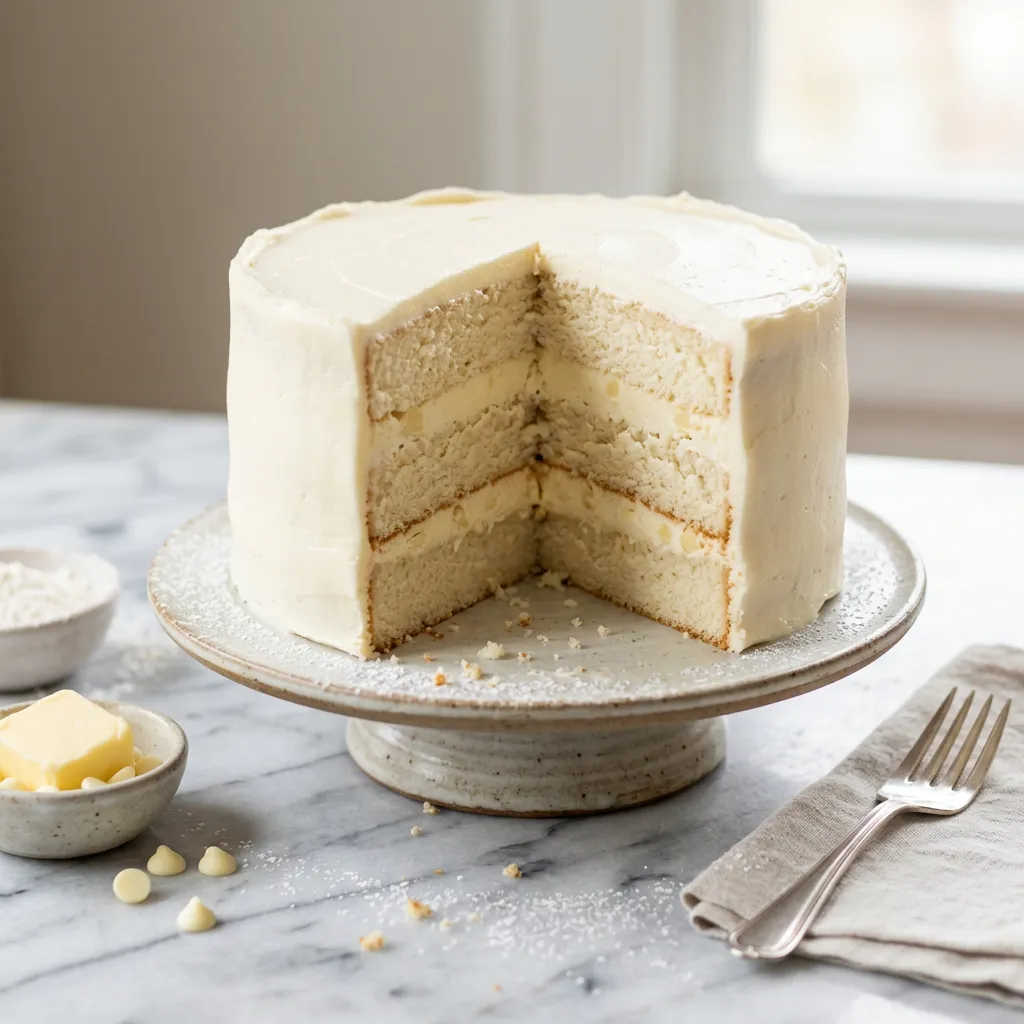 White Chocolate Mousse Cake