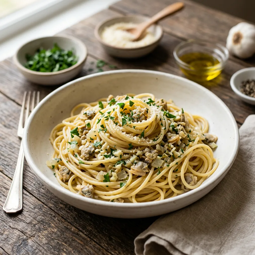 White Clam Sauce With Pasta