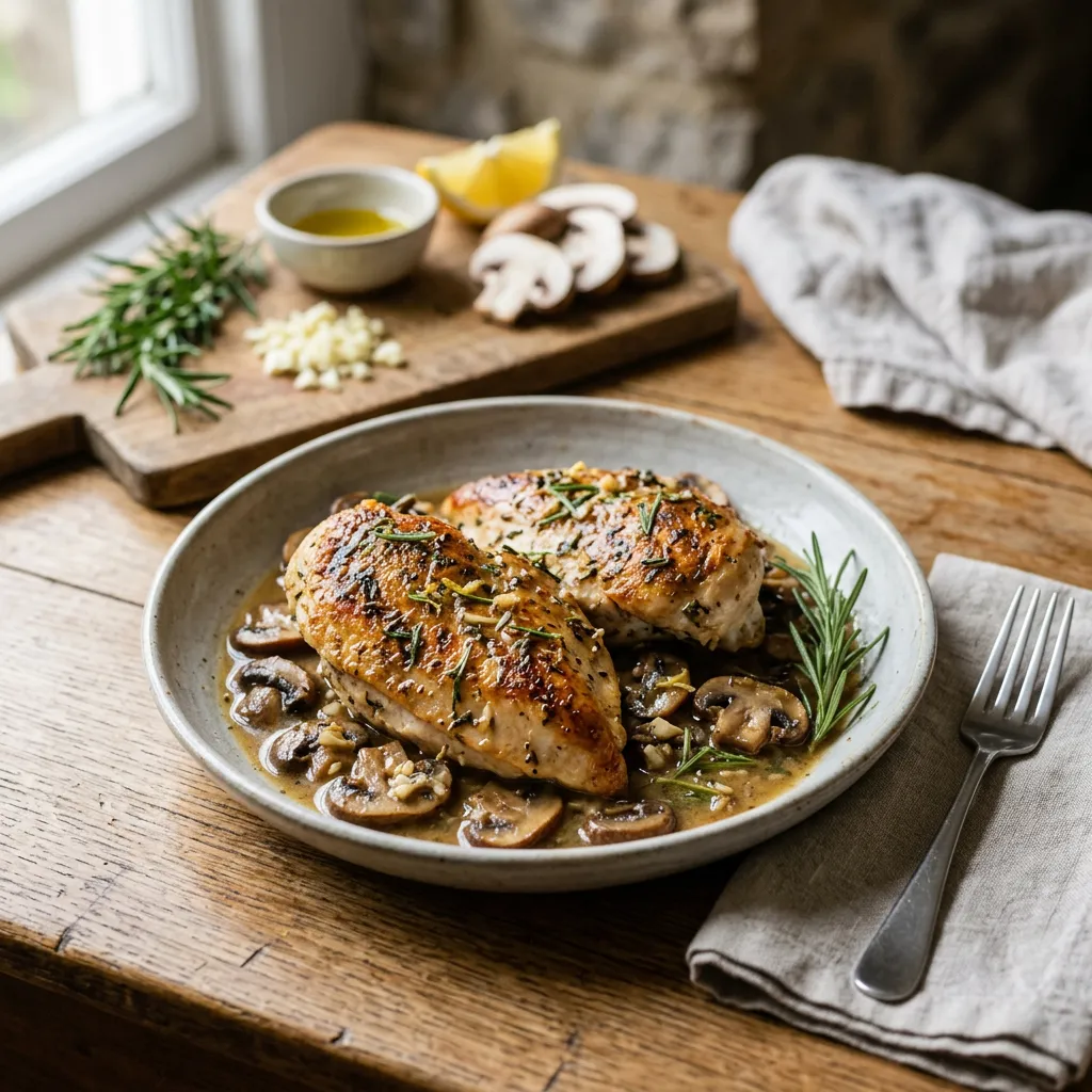 White Wine Rosemary Chicken