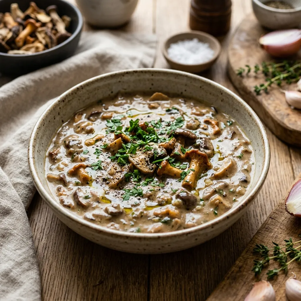 Wild Mushroom Cream Sauce