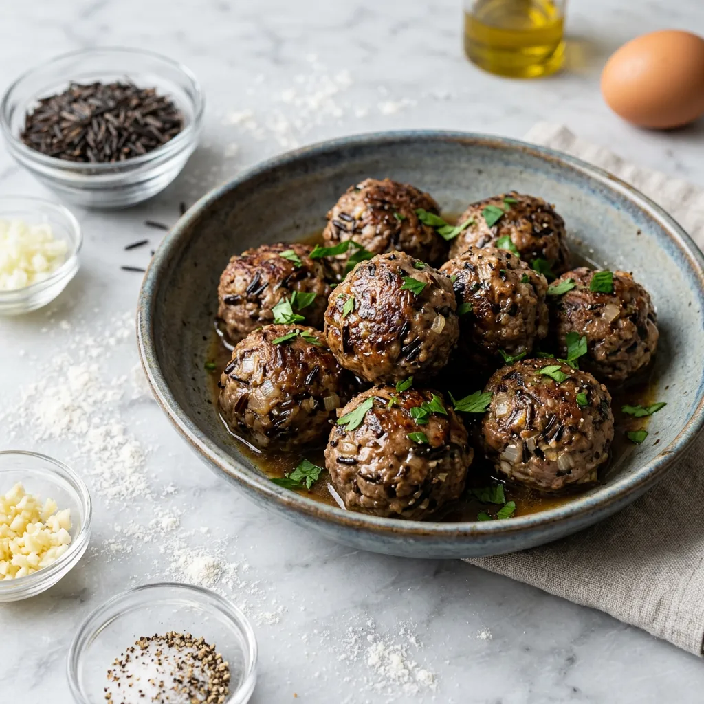 Wild Rice Meatballs