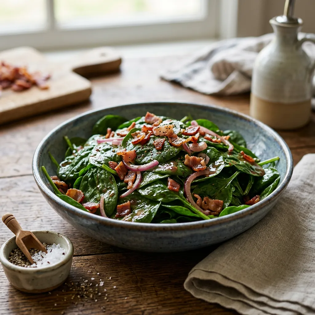 Wilted Spinach With Bacon