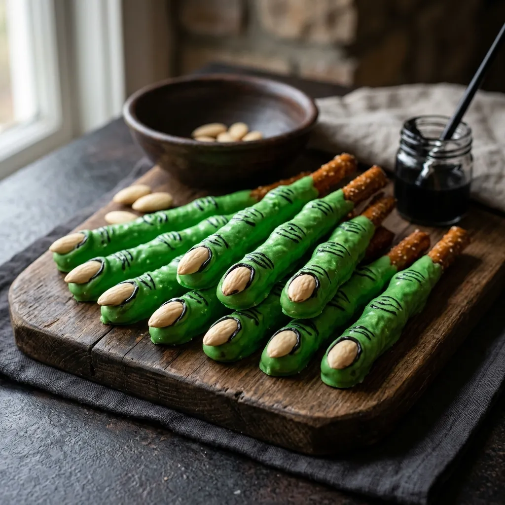 Witch Finger Pretzel Rods