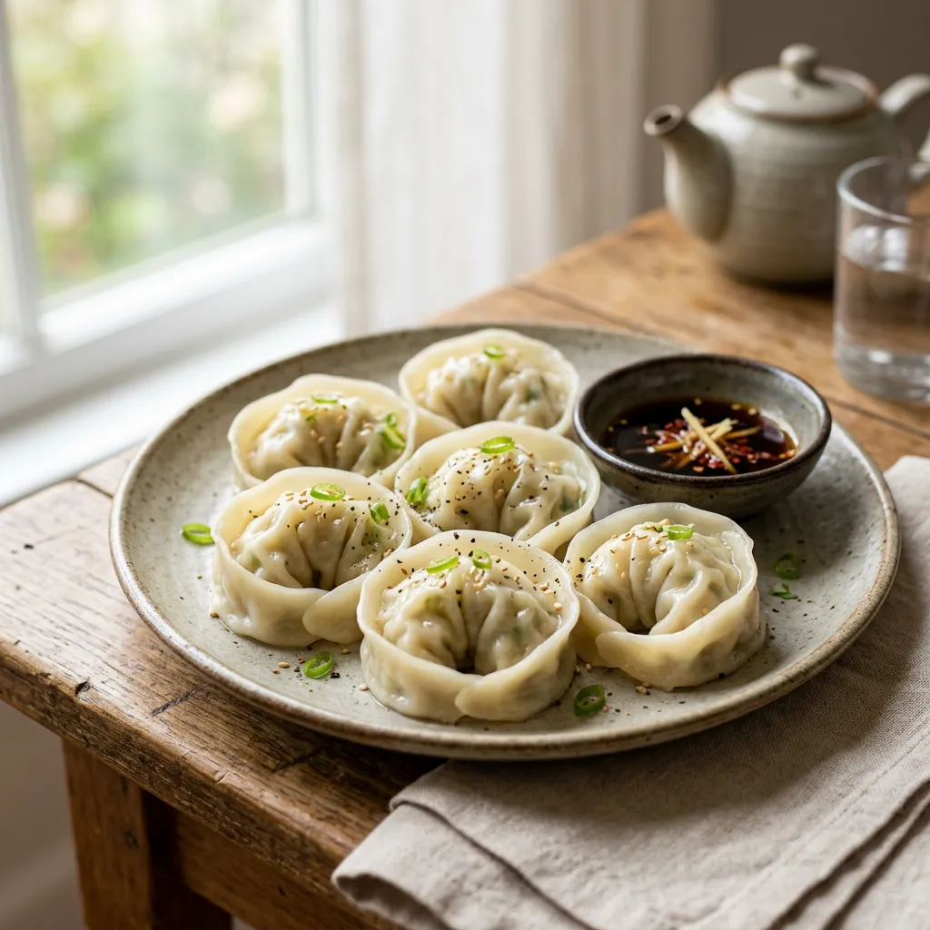 Yachae Mandoo (Korean Vegetarian Dumplings)