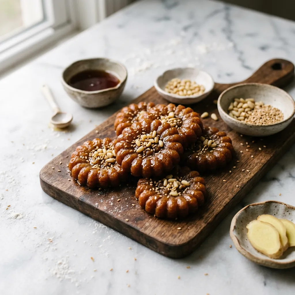 Yakgwa: Korean Honey Cookies