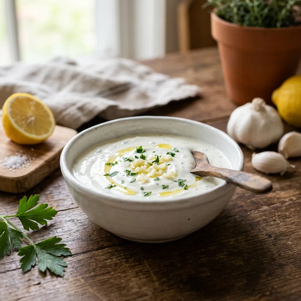 Yogurt Garlic Sauce