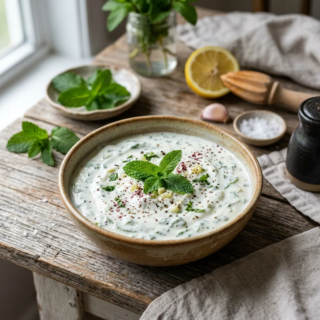 Yogurt Mint Salad Dressing