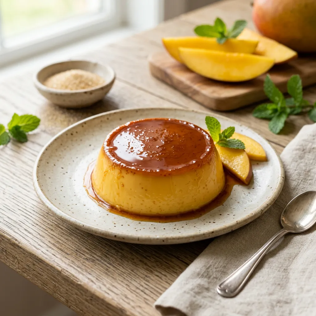 Finished You Only Need 5 Ingredients for These Silky Mango Flans dish