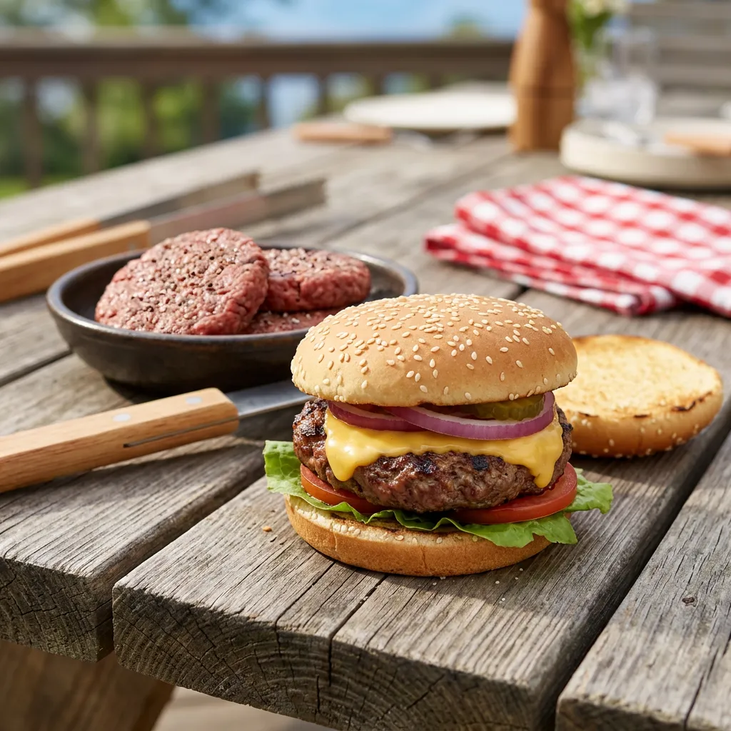 Finished Your Best Grilled Burger dish