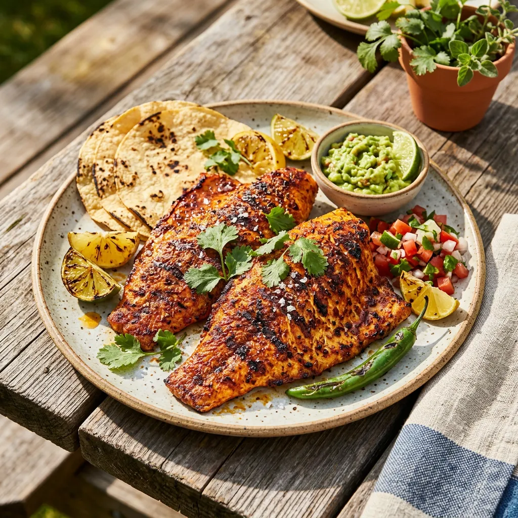 Yucatan Style Grilled Red Snapper
