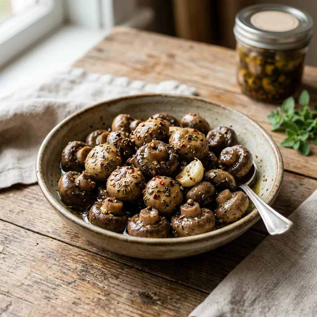 Zesty Marinated Mushrooms
