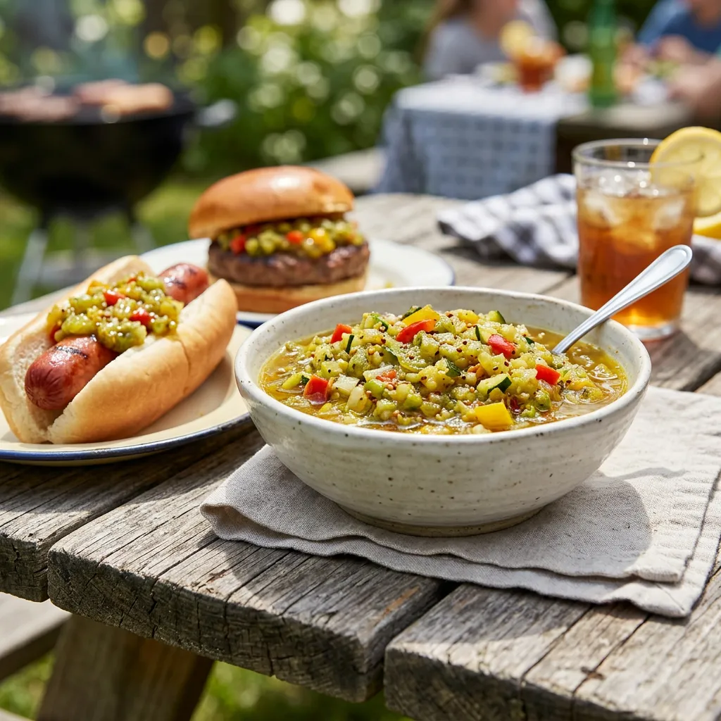 Zucchini and Green Tomato Relish Recipe